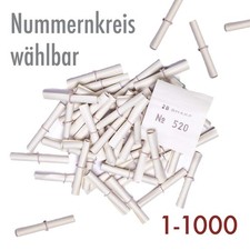 1-1000 R&ouml;llchenlose wei&szlig; Gewinnlose Tombolalose Tombola  Gewinnlose Nr. w&auml;hlbar