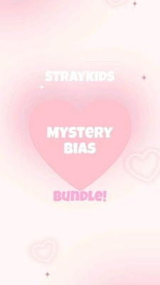 Stray Kids Mystery Bias Bundle 5 Photocards 2 Group 1 Duo 1 Bracelet 3 Stickers