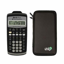 Texas Instruments TI-BA II Plus, calcolatrice scientifica + Schutztasche + Erwei