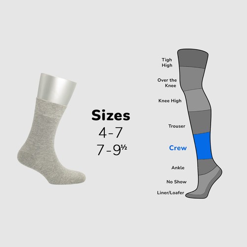 Cosyfeel® Women Crew Dress Socks 4-Pack Cotton Material Durable Seamless Toe - Picture 76 of 80