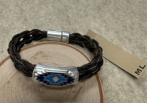 Pulsera de vaquero doble trenzado pelo de caballo de colección Prescott - Imagen 25 de 30