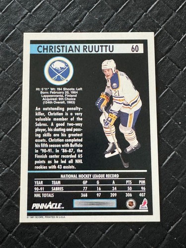 1991-92 Pinnacle Hockey Trading Cards Complete Your Set U Pick 1/2 - Picture 123 of 423