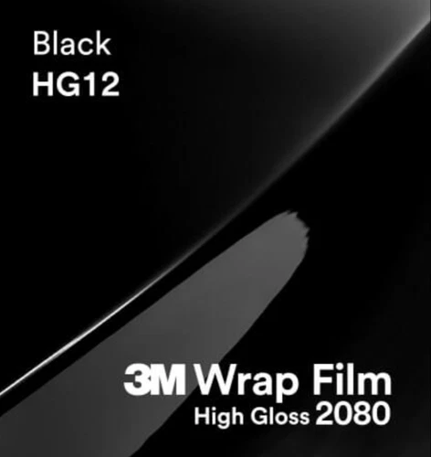 3M 2080 HG12 HIGH GLOSS BLACK BEST VINYL WRAP  / NEXT DAY DELIVERY