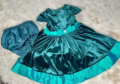 Rare Editions green dress christmas 18 months old velvet Dillards | eBay Rare Editions green dress christmas 18 months old velvet Dillards | eBay