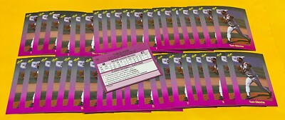 LOT OF 40~1989 CLASSIC #159 TOM GLAVINE ROOKIE RC BASEBALL CARDS TRAVEL PURPLE
