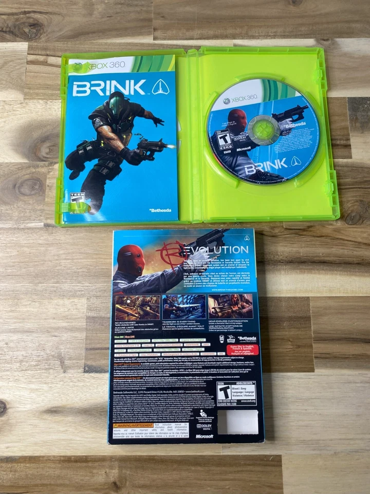 Brink - Microsoft Xbox 360 - CIB With Slip Cover - Tested and Working - Image 3 of 4