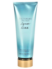 VICTORIA  S SECRET AQUA KISS FRAGRANCE BODY LOTION CREAM 8 oz New