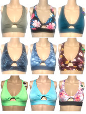 VICTORIAS SECRET PINK ULTIMATE TWIST TIE FRONT SPORTS BRA LIGHTLY LINED NWT