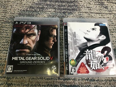 Metal Gear Solid V Ground Zeros , yakuza 3 tyu ga gotoku game 2 set japan