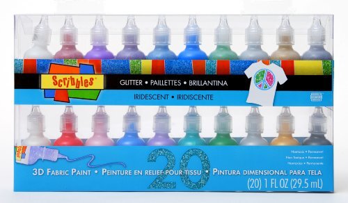 SparkleCraft: Mega Paquete de Pintura 3D Brillante - 20 Dolor Dimensional Vibrante, No Tóxico - Imagen 2 de 7