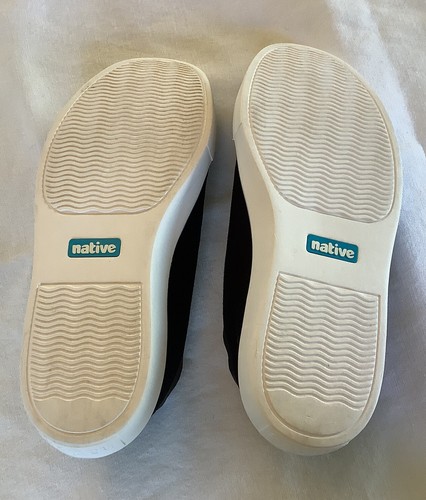 Native schwarz Schnürschuhe leicht Slipper Sneaker Skateschuhe Herren Größe 8 - Bild 6 von 6