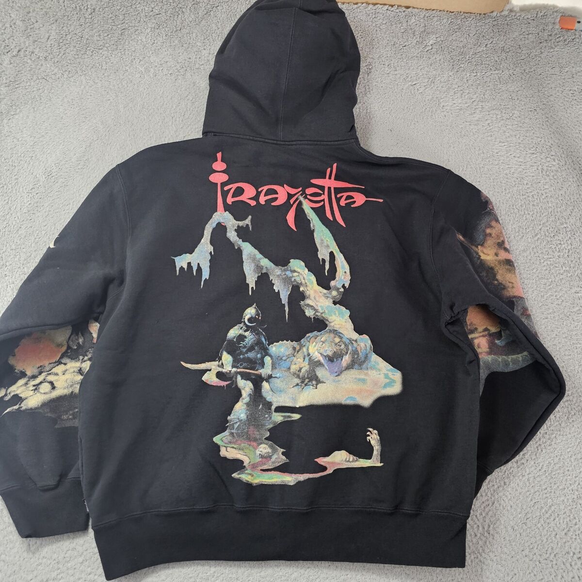 Supreme Frank Frazetta Zip Up Hooded Sweatshirt Black FW24 Supreme Frank Frazetta Zip Up Hooded Sweatshirt Black FW24