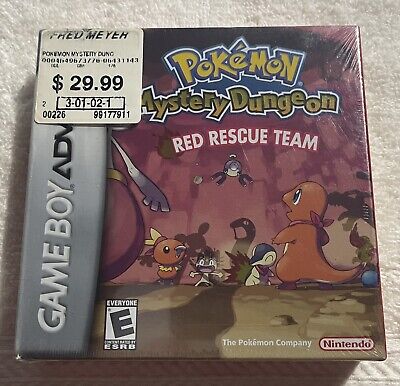 Pokemon Mystery Dungeon: Red Rescue Team Game Boy Advance Authentic Saves  45496737764