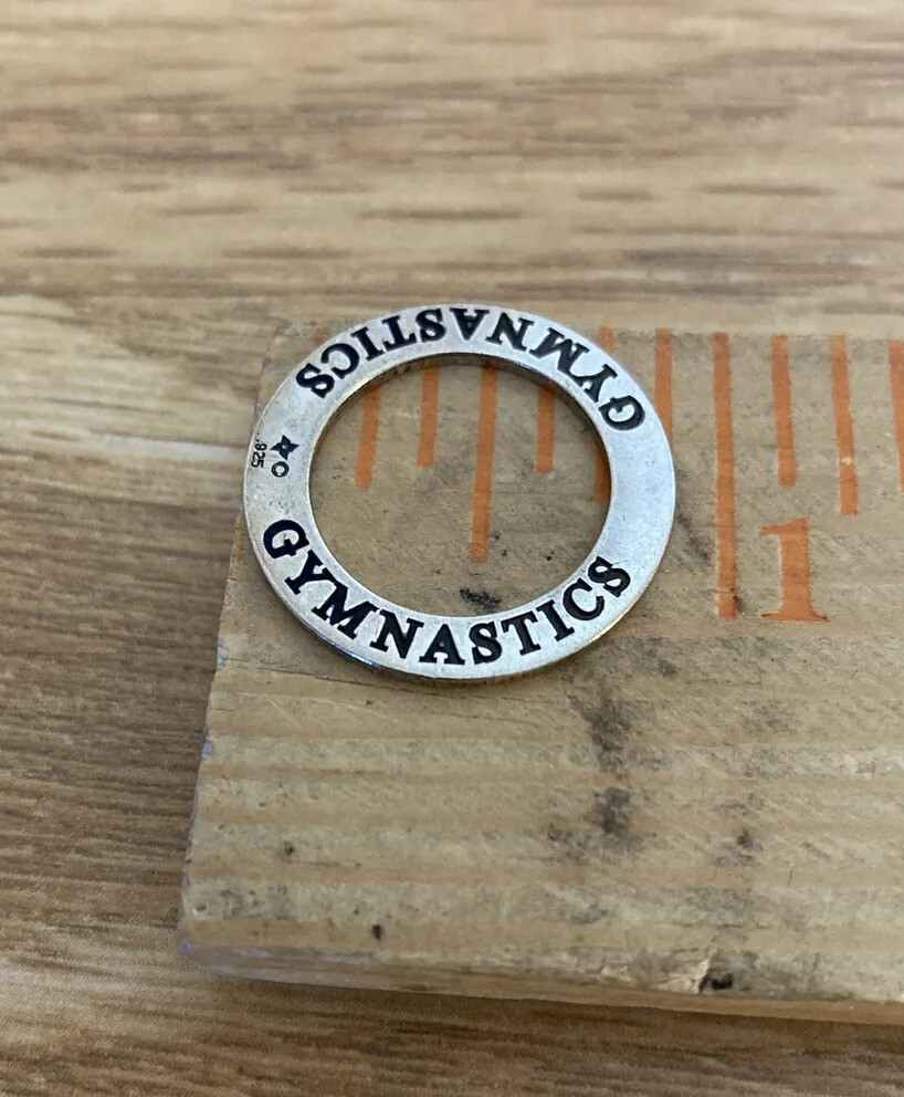 GYMNASTICS Charm Round Circle Affirmation Charm P… - image 3