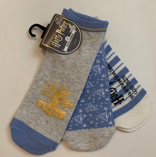 Harry Potter Shoe Liners/ Socks 3-pack US 6-10 Girls Sparkle ALWAYS