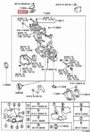 Genuine LandCruiser 80 Series 1FZ F Engine Coolant Thermostat Housing Gasket - Picture 3 of 5