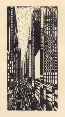 Skyscraper Under Construction : Max Thalmann : 1925 : Archival Quality Art Print
