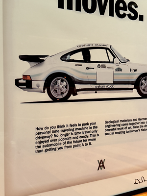 Daniel Arsham Porsche 911 930 Turbo Large Poster or Framed Canvas