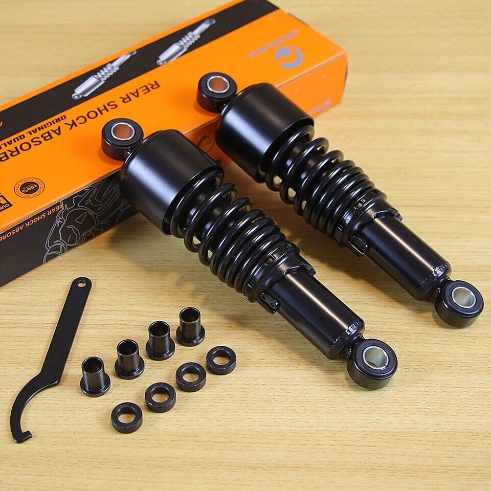 For Harley Sportster XL 883 1200 48 72 Lowering Black 267mm 10" Shocks Absorbers Foto 2 de 4