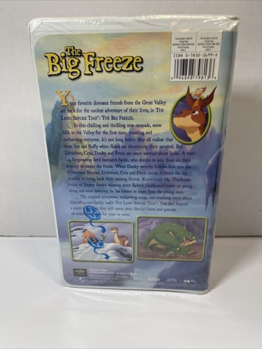 The Land Before Time The Big Freeze Vhs 2001 Sealed - New - Picture 3 of 7