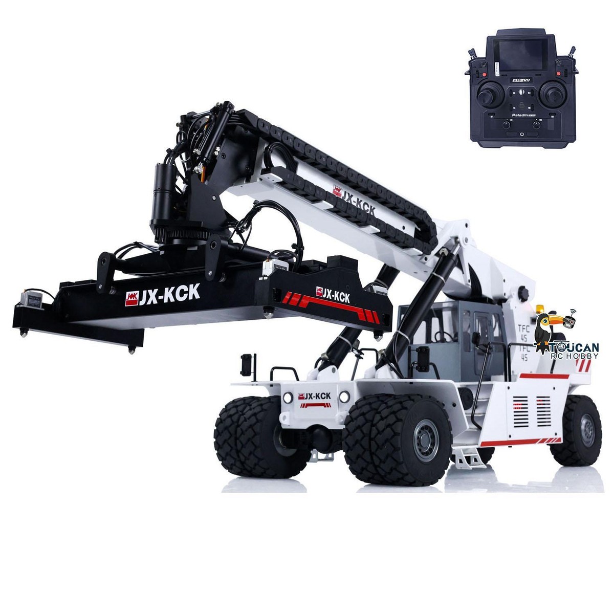 PL18EVLite 1/14 JXKCK RC Hydraulic Reach Stacker TFC45 Painted