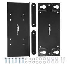 Winch Mount Plate Kit For Trailer Floor For 10k Pounds Satin Black Powder Coated