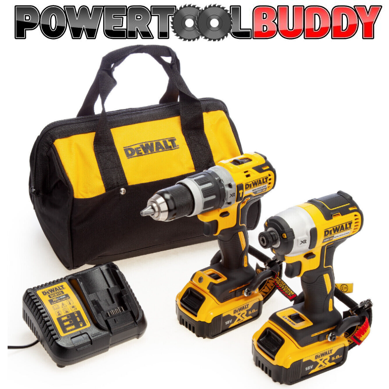 DeWalt DCK266P2-GB 18v Brushless DCD796 Combi Drill DCF887 Impact Driver 2x5.0ah