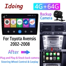 Car Radio GPS Navi For Toyota Avensis 2002-2008 Android 12 CarPlay Stereo