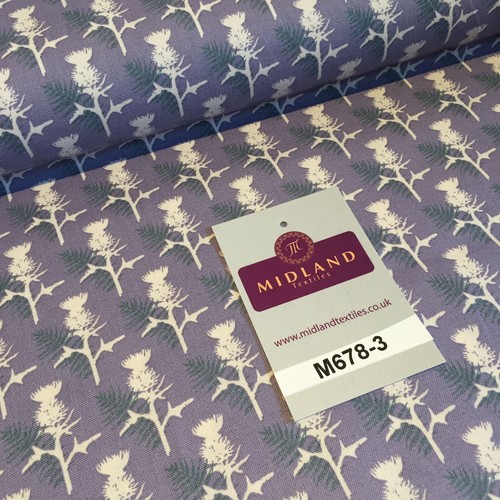 Mauve Highland Scottish Tartan 100% Cotton craft & quilting fabric 45" M678 - Picture 6 of 16