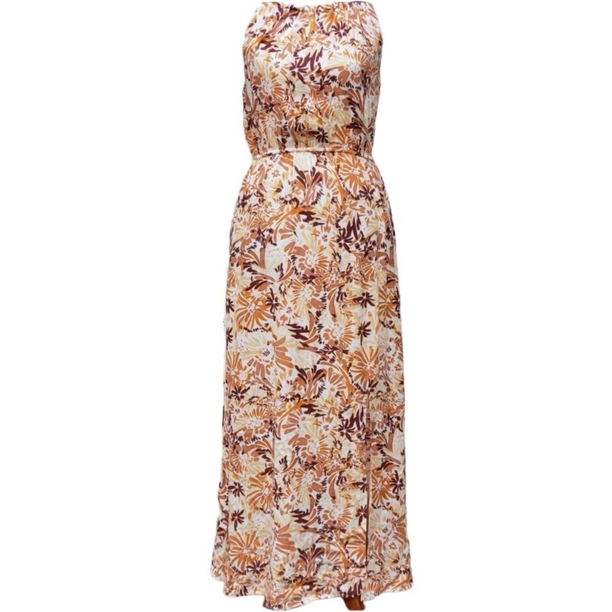 Revolve + Joie Womens Halter Dress Size L Floral Print Maxi Pockets  Tropical NWT
