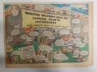 Wheaties Cereal Ad: Yankees, Giants and Dodgers from 1950's 7 x 10 inches
