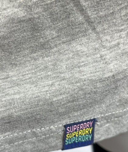 SUPERDRY Sleeveless Grey Cotton Graphic Print T Shirt Size UK14/Australian 12-14 - Picture 5 of 6