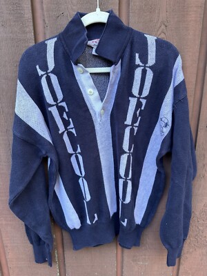 Vintage Bill Ditfort “JOE COOL” Snoopy Knit Collared Sweater Size