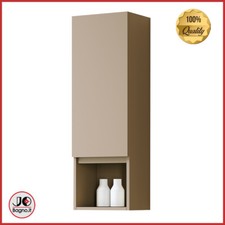 Mobile Colonna Bagno Sospeso Bianco Lucido e Colori Pensile con Vano a Giorno 30