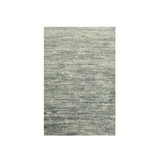 2'x3' Pastel Gray Plain Solid Design All Wool Sample Hand Knotted Mat Rug R76097