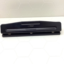 Corner Office 11 Inch 3-Hole Paper Punch Black School Classroom Office Supplies