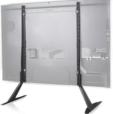 WALI Universal TV Stand Table Top for Most 22" to 65" LCD Flat Screen TV, Black
