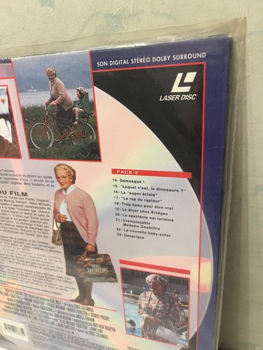 Laser Disc digital sound Movie vintage Film Pal FR Mrs Doubtfire Robin Williams - Photo 9/13
