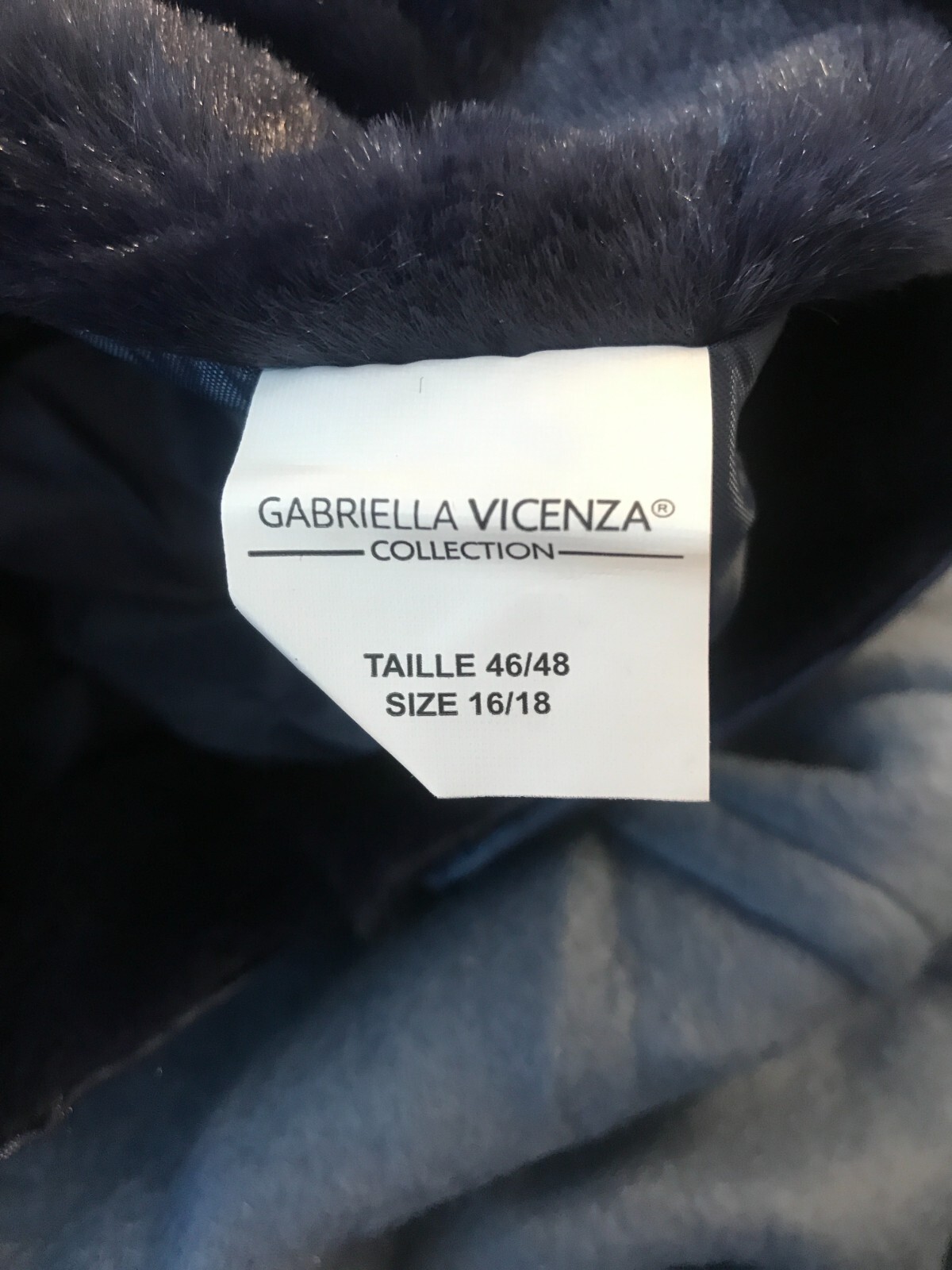 Gabriella Vicenza Fur Coat Blue UK 16/18 (150523sh) eBay