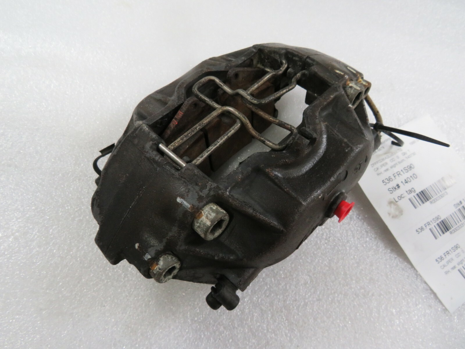 Ferrari 348 RH, Right Rear Caliper, Black, Burn Damage, Used P/N 143730