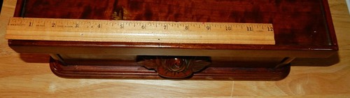Beautiful Large Antique Burl Walnut Dresser Top Box - Picture 6 of 12