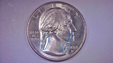 2022 P Sally Ride Error Quarter Coin Obv Large Feeder Error + Die Crack 