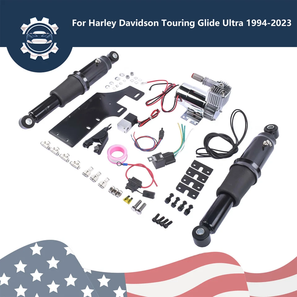 Conjunto de suspensão traseira de motocicleta para Harley-Davidson Touring Glide 94-23 - Imagem 2 de 4