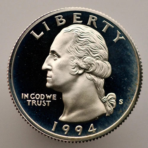 1994-S Washington Quarter - Gem Proof - 90% Silver - .1808 Troy oz (sku:WP8)