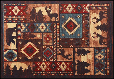 Fireplace Hearth Rug, 24 X 36 in Fire Resistant Floor Protector Mat for Accent K