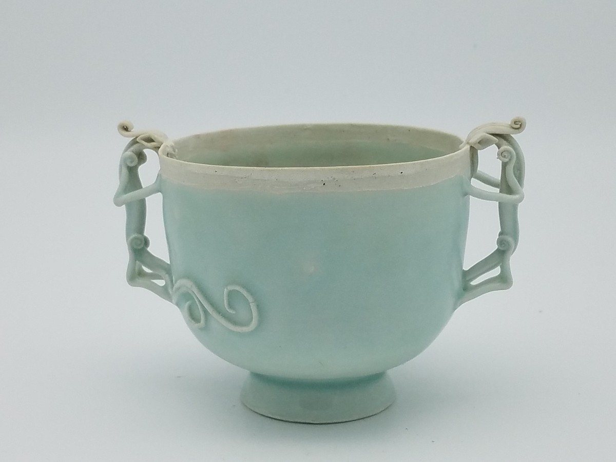 ドラゴン装飾の漆器カップ 蓋付き 999 Pure Silver Water Cup Dragon Fine Silver Inner Container
