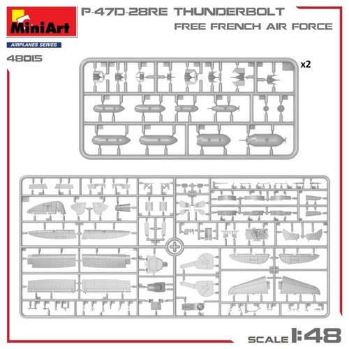 P-47D-28RE Thunderbolt 'Free French Air Force' - MiniArt 48015 skala 1 - Foto 6 di 10