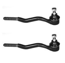 Pair Set of 2 Front Outer Steering Tie Rod En...