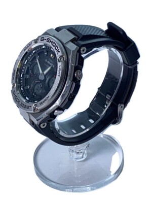 CASIO G-SHOCK GST-W110-1AJF Black Resin Solar Digital Analog 