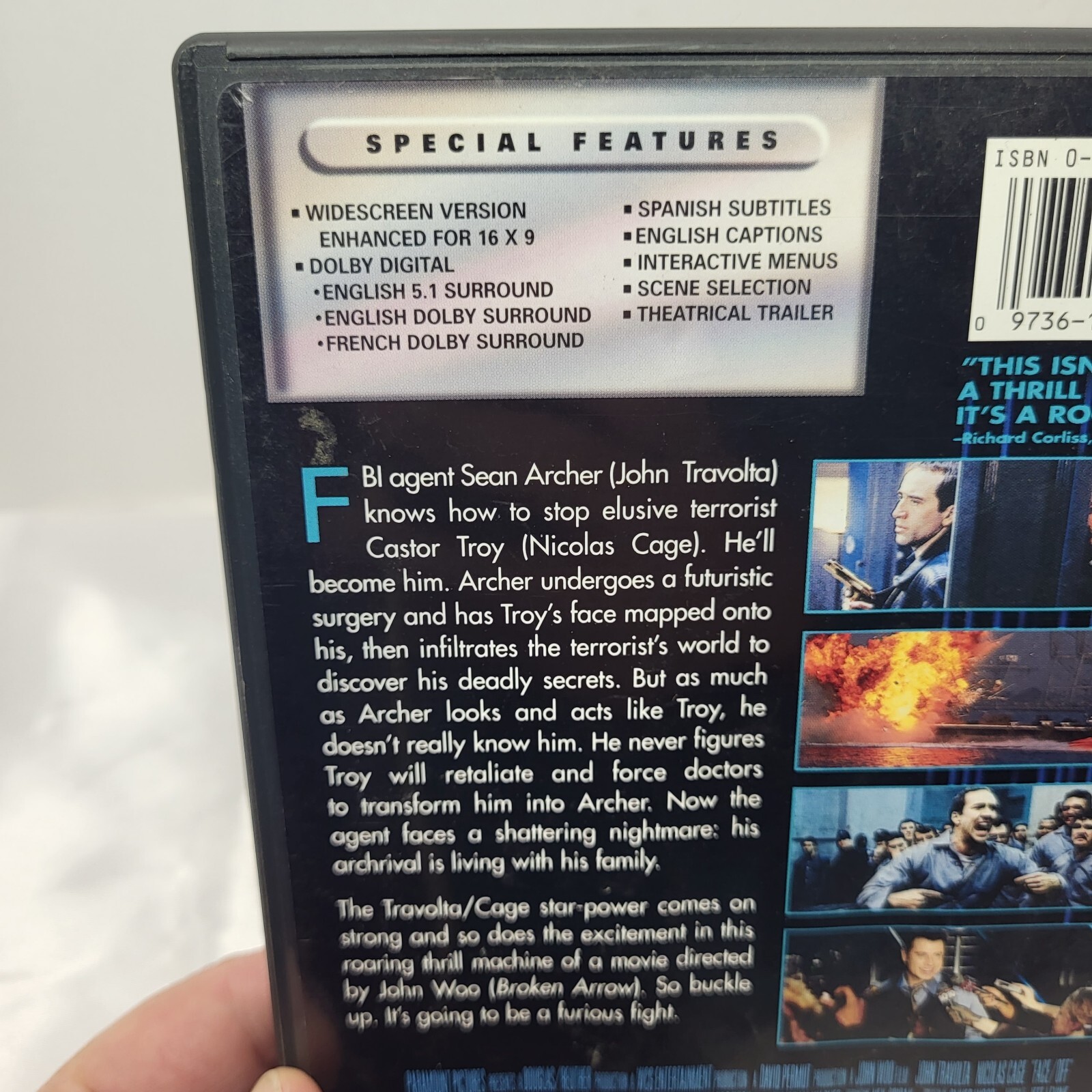 Paramount Widescreen Collection Dvd Face Off DVD 1997 John Travolta Nicholas Cage Paramount Widescreen ...